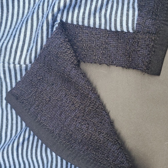 Anthropologie Cartonnier Blazer 4 Shoulder Pads Blue Black - Picture 10 of 12